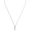 Collier Perle Solitaire & Oxyded'Argent Majorica