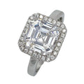 Bague Solitaire Rectangulaire Éclat Majestueux