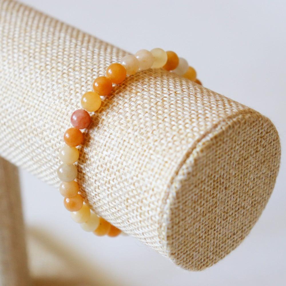 Bracelet Perles en Aventurine Jaune