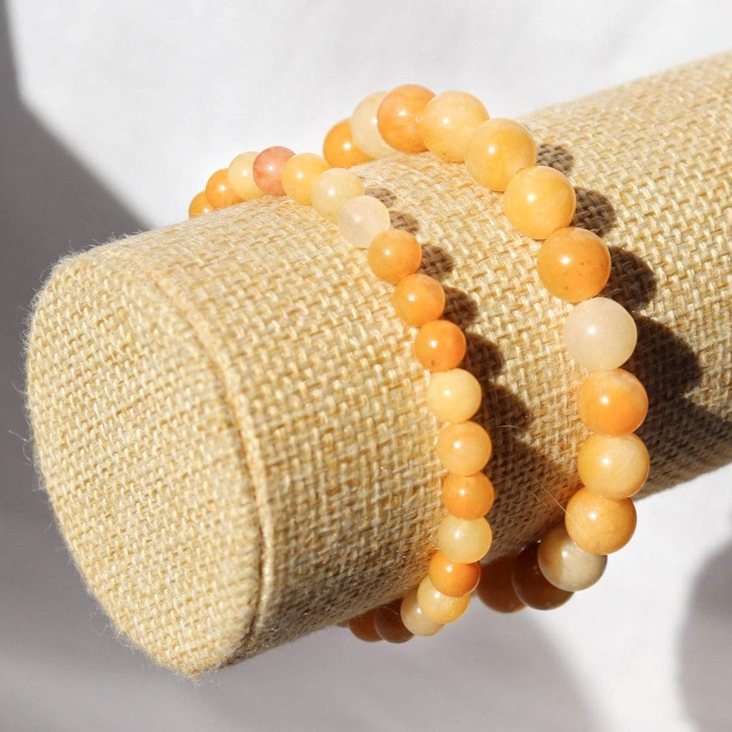 Bracelet Perles en Aventurine Jaune