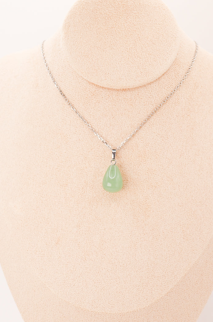 Pendentif Goutte d'Aventurine Verte