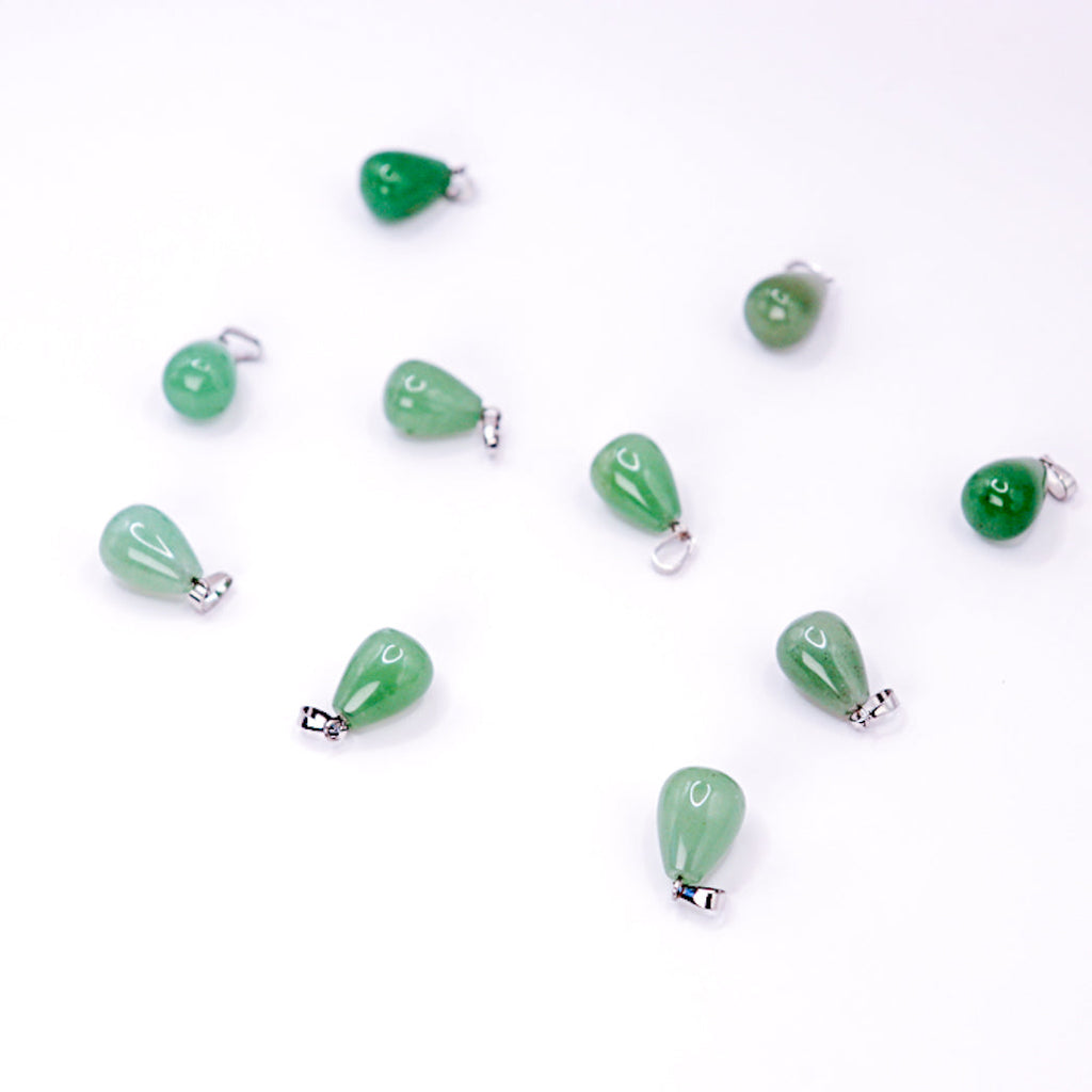 Pendentif Goutte d'Aventurine Verte